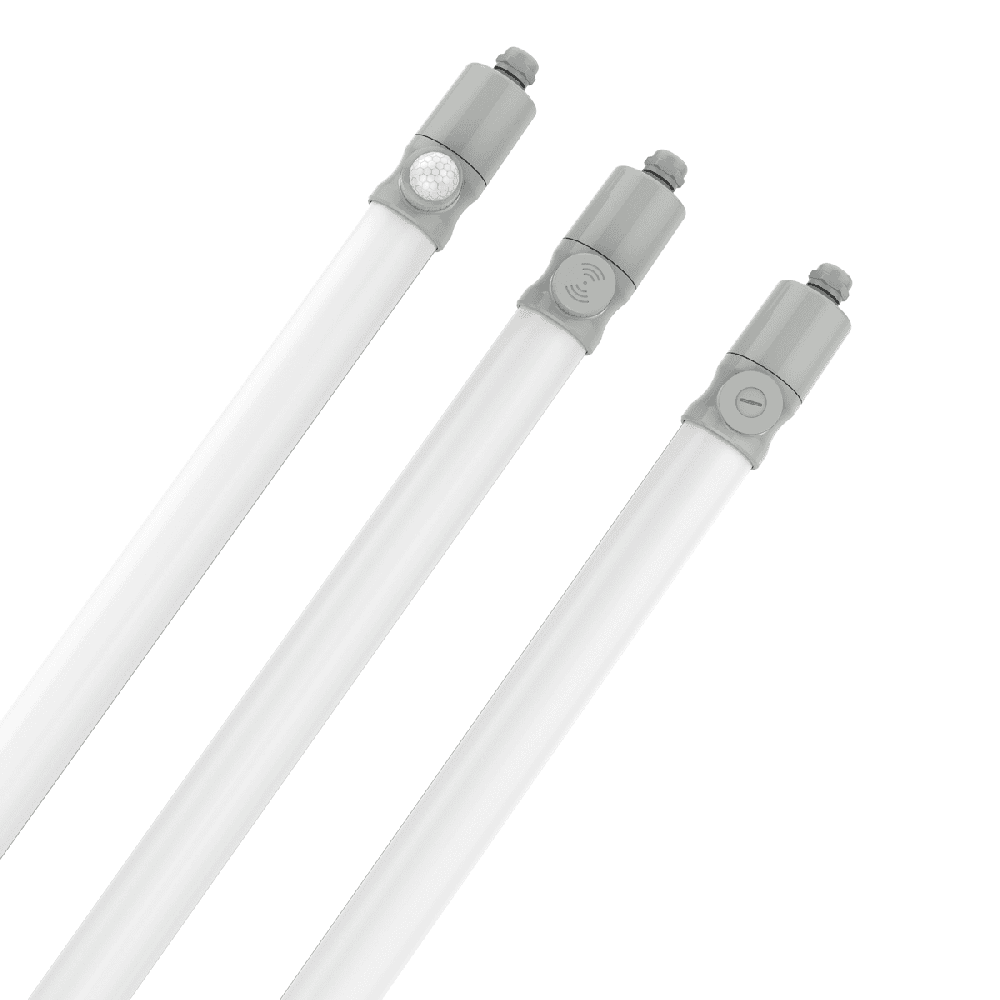 EVERSTAR Waterproof Tri-proof Linear Lighting Fixture IP65 CCT Sensor Dimming Function Batten Fitting Vapor-proof Lamp Car