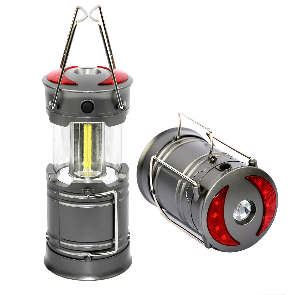 Hot Sale High-Lumens USB & Solar LED Flashlight Torch Solor LED Camping Lantern for Garden Use