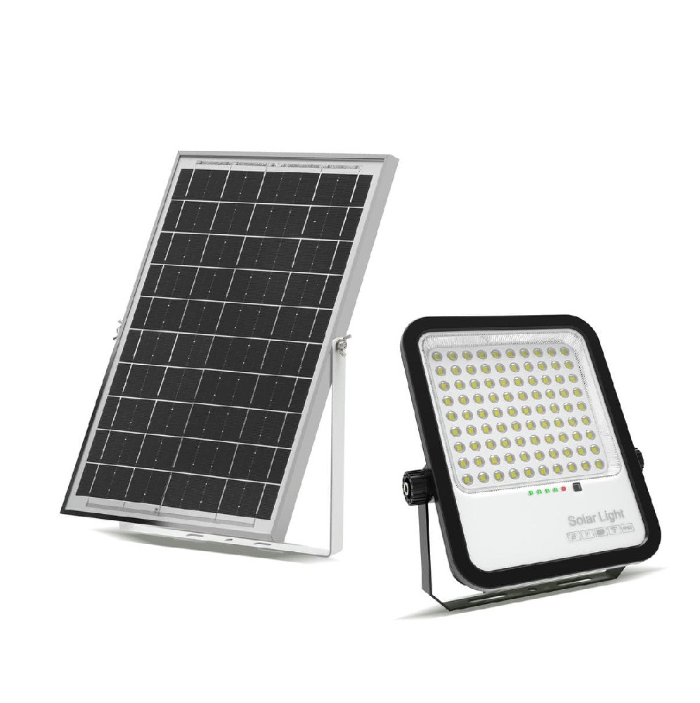 Everstar High Quality Classic Solar Flood Light Remote Control Light Sensitive 50w 150w 250w 350W Support DIY IP65