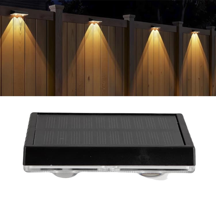 ABS Outdoor DC RGB Night Security Fence Lights Waterproof LED Solar Wall Light Garden Decor IP65 Rated Small Sizes Light Sensor