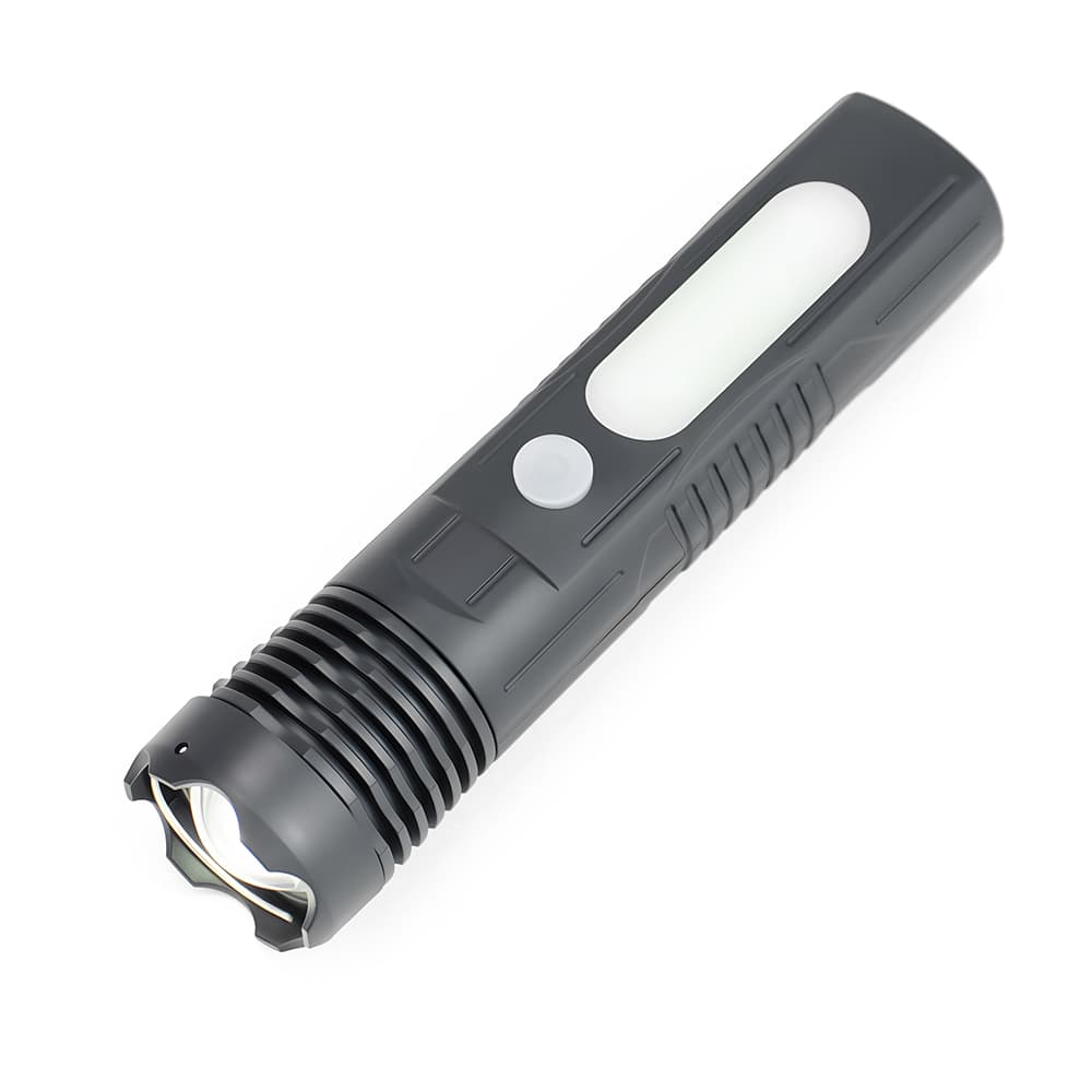Mini Outdoor Portable Torch P35 LED COB Telescopic Zoom Flashlight ABS AAA Dry Battery Hiking Camping Emergency IP65 Waterproof