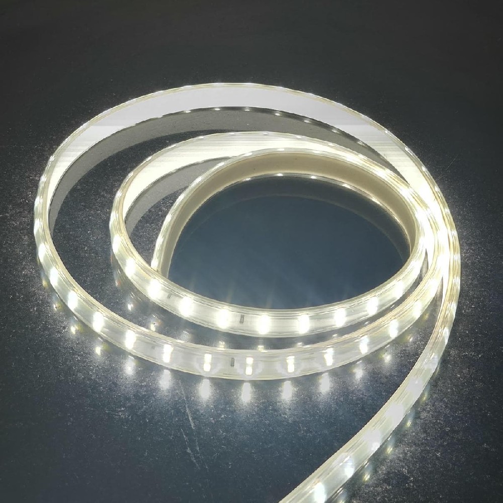 Fast Shipping 3000/4000/6000k Led Strip Light 11W 14W/M 11MM Fpcb Two Row SMD2835 AC220V IP65 Waterproof USB PVC Landscape