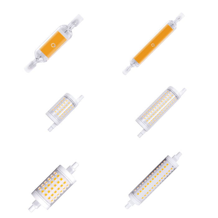 High Efficiency R7S Base LED Light Source Mini Lamp Dimming COB&SMD Bulbs 4W-14W AC220-240V Residential CRI 80 500 Lumens 20000