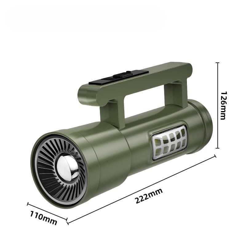 Retail-friendly Small MOQ Waterproof Rechargeable LED Flashlight Focus Changeable Torch Portable Hand Lamp Wide Beam Outdoor ABS