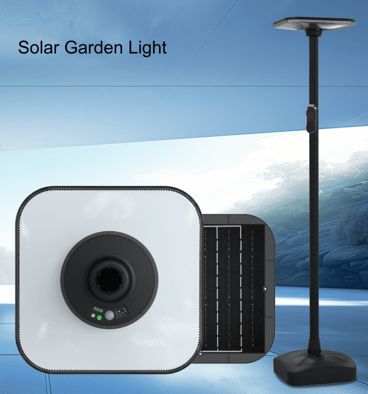 High Brightness LED Solar Garden Light 3CCT Adjustment with Remote Control Solar Garden Lights Outdoor Waterproof LED