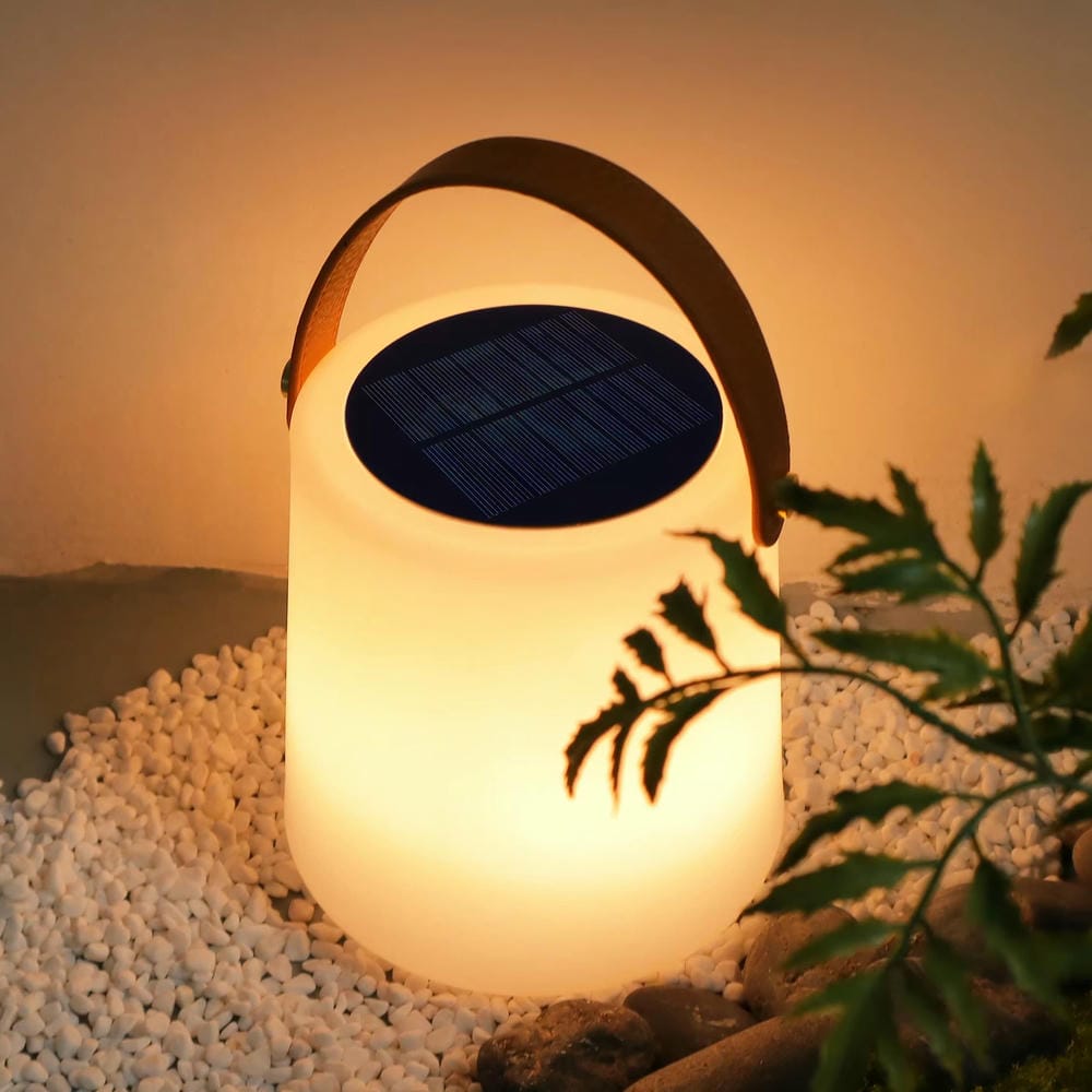 Modern Solar Camping Light Hand Lantern Outdoor Rechargeable Decorative LED Solar Camping Light