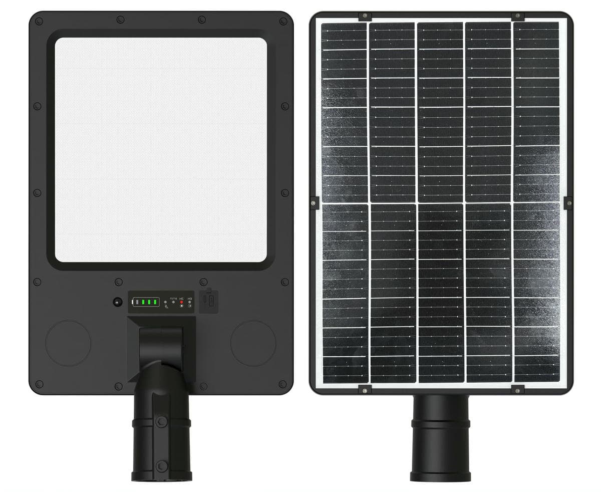 LED Solar Street Light IP54 3CCT Lighting Remote Control Garden Light CE Certified 2-Year Warranty ABS 2300 Lumens 3000K-6500K 2