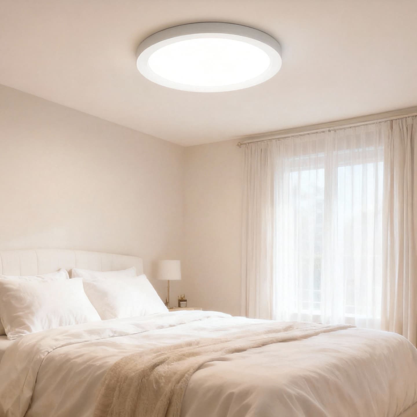 18W 24W Ultra Thin 25mm Round SMD2835 LED Ceiling Light Panel Recessed Modern Indoor Lighting 3CCT Lamp for Office Building