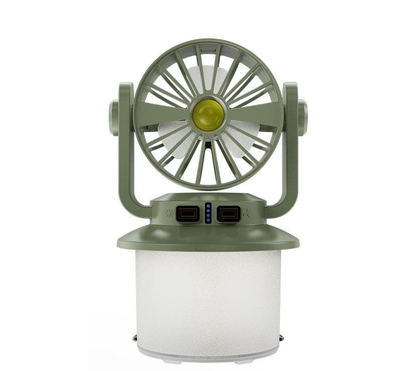 2in1 Solar Fan Light with Handle for Outdoor Camping USB Rechargeable Portable Solar Camping Fan Light
