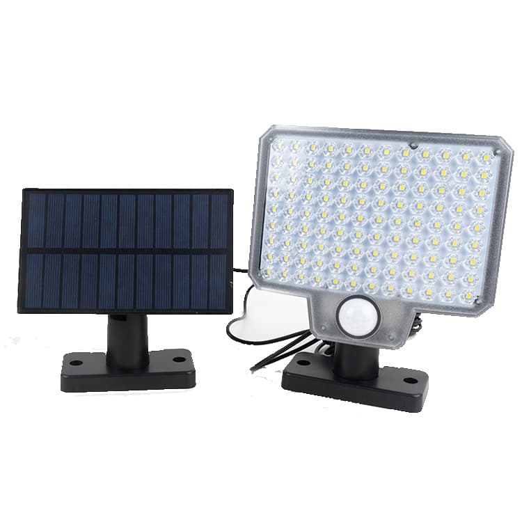 Solar LED Flood Light Landscape 3 Modes ABS Wall & Garden Light Motion Sensor Waterproof IP65 for Outdoor