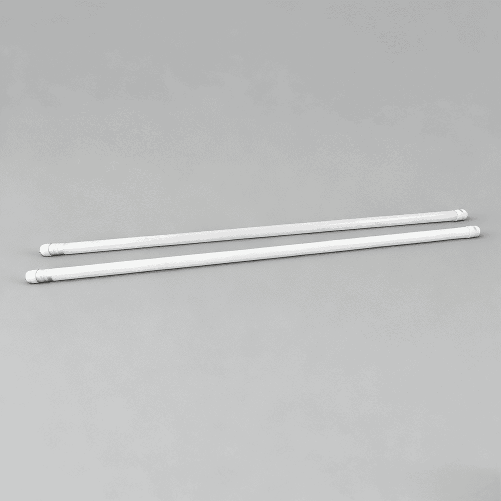 No Flicker Single/Double End Switchable LED T8 Light Tube 18W Plastic Glass 4ft Indoor High Lumen 120lm/w G13 Base Ra80 6500K