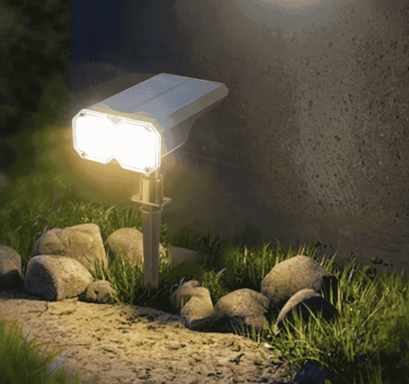 Outdoor Solar Lawn Lamp or Wall Lamp IP44 Waterproof and Adjusted Angle for Courtyard Path Decorative LED Lawn Lamp