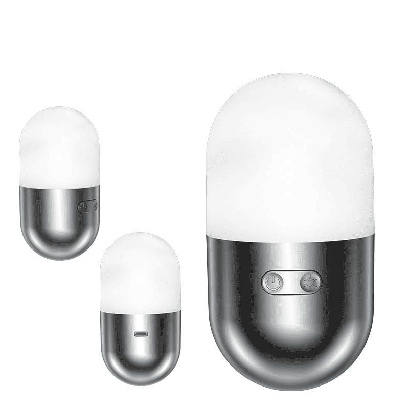 Mini Modern Tumbler Toy Rechargeable LED Night Light RGB Warm Camping Light ABS+PP+PC Bedroom&outdoor Children Gift