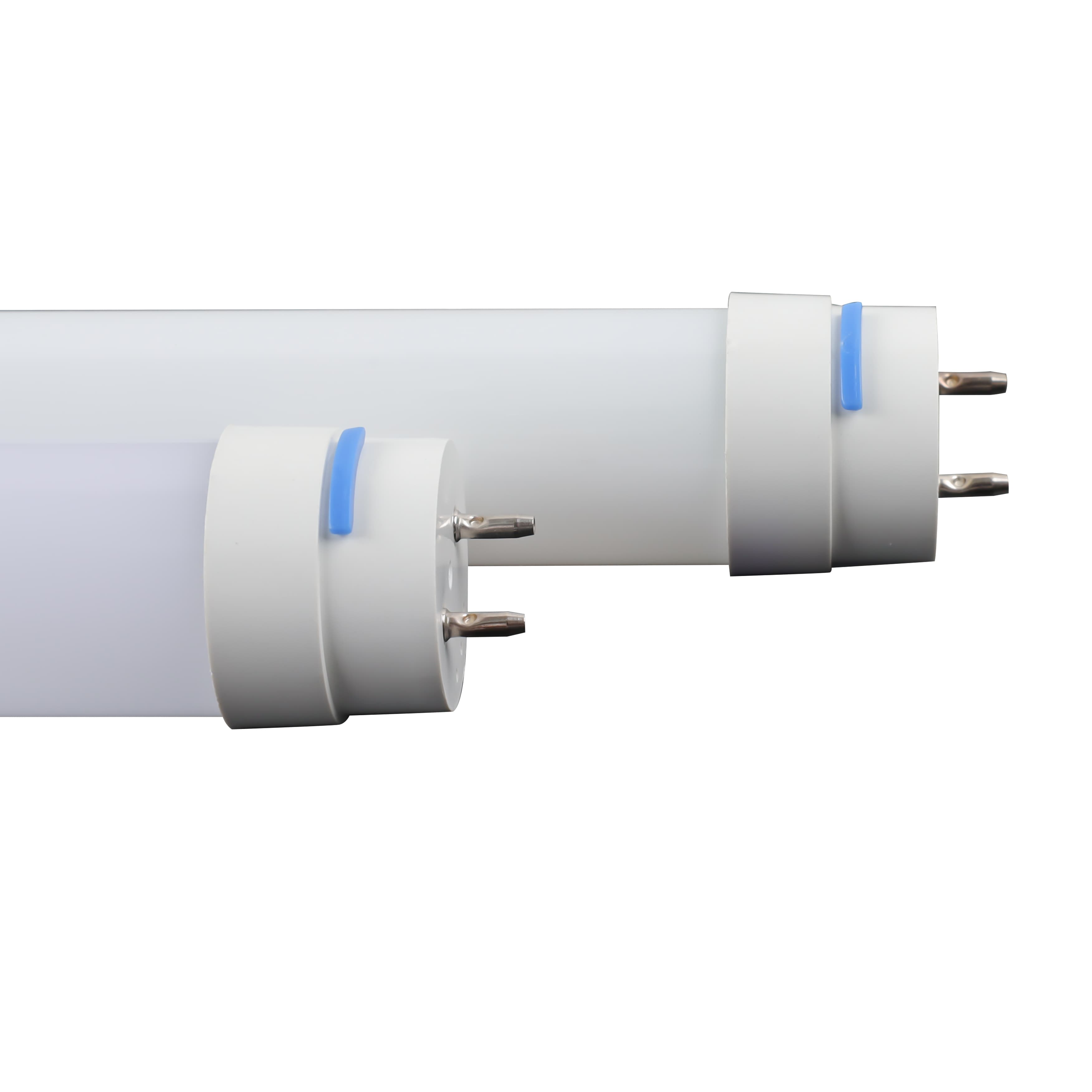 Everstar High Lumen Led T8 Tube Plastic 18W G13 Indoor Lighting 4ft T8 Fluorescent Tube Light Single and Double End Integration