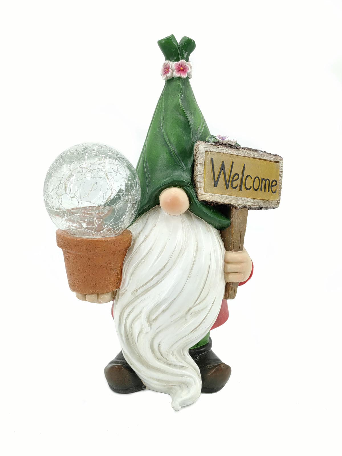 Dwarf Welcome Series Christmas Gnome Garden Decoration Resin LED Light 2700K Warm White IP20 Indoor Outdoor Atmosphere Lamp