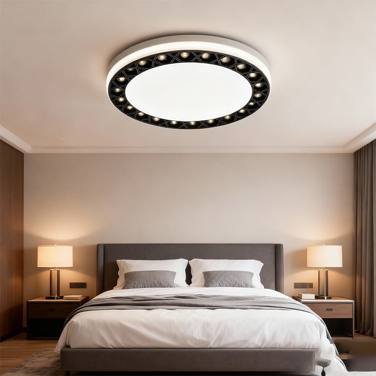 New Modern Double Light 12W 18W LED Ceiling Light Fixture Ultra-Thin LED Panel Light for Home Living Room Ceiling Lighting