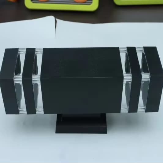 Modern Simple Outdoor ABS Wall Lamp Waterproof Rectangular LED up Lighting E27 Base for Garden Front Door