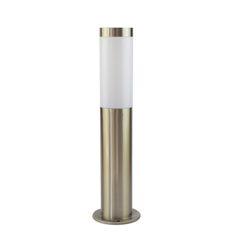 Everstar New Outdoor Waterproof Stainless Steel Cylinder Column LED Garden Lamp E27 Holder for Landscape Path Park Lawn Lighting
