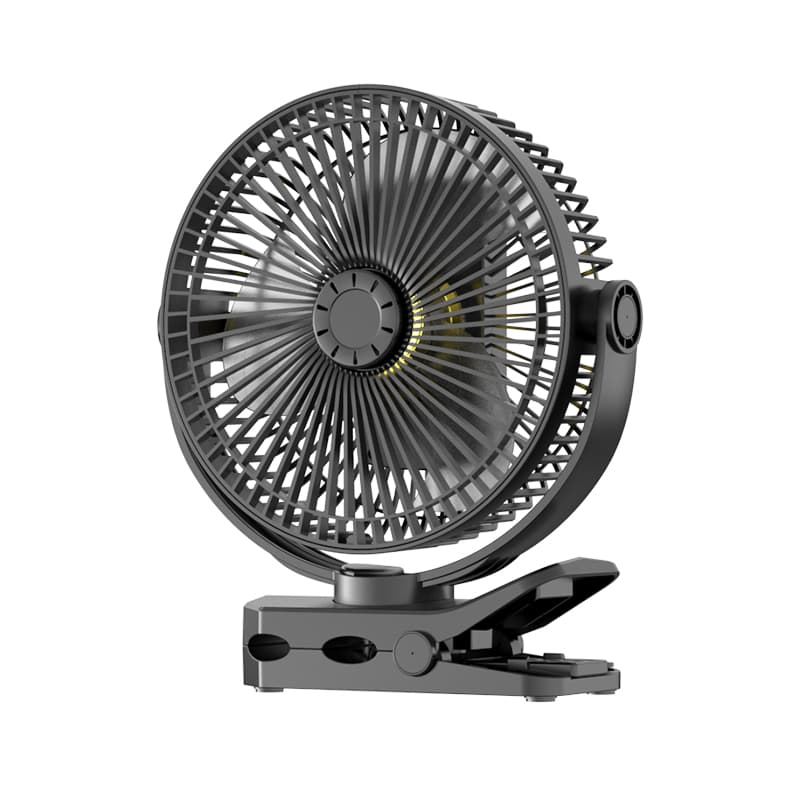 Long Lasting Modern ABS LED Clamp Fan Ambient Light Remote Control Hook Mosquito Repellent Function Outdoor Camping Desk Use