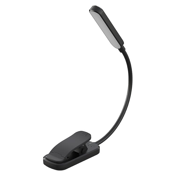 Amazen Clip LED Book Light 3 Color Mode Rechargeable White Bed & Desk Reading Lamp LED Eye Protection Table Lamp