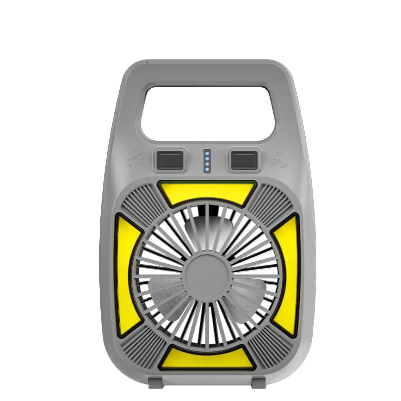 Everstar Portable 1800mAh Battery Camping Fan Light DC Motor Modern LED COB Type-C Rechargeable Outdoor Red Light Alarm 3 Blades