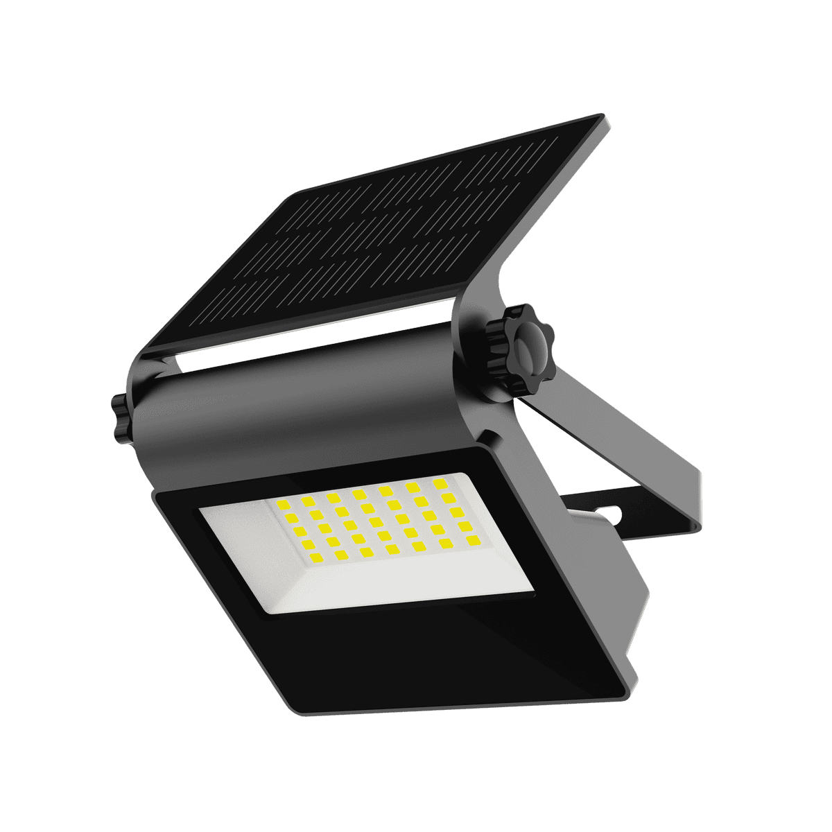 Everstar Economic Plastic Wall-Mounted LED Solar Flood Light Light Sensor Radar Sensor Waterproof IP65 High Lumen for Garden
