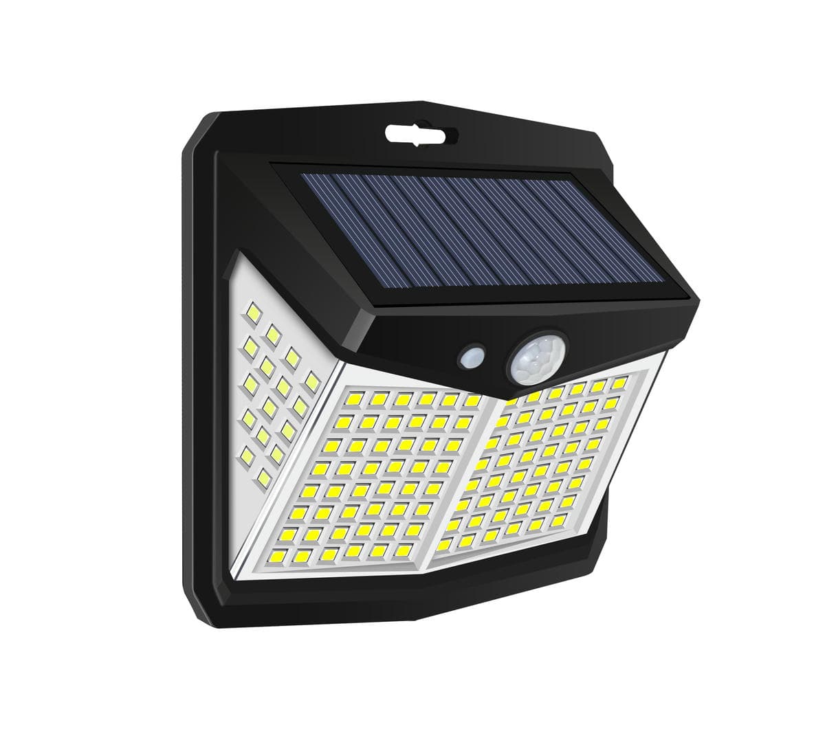Everstar Outdoor Solar Wall Light LED Light Sensor ABS Corridor Night Light for Home Garden IP54 Rated 6500K Color