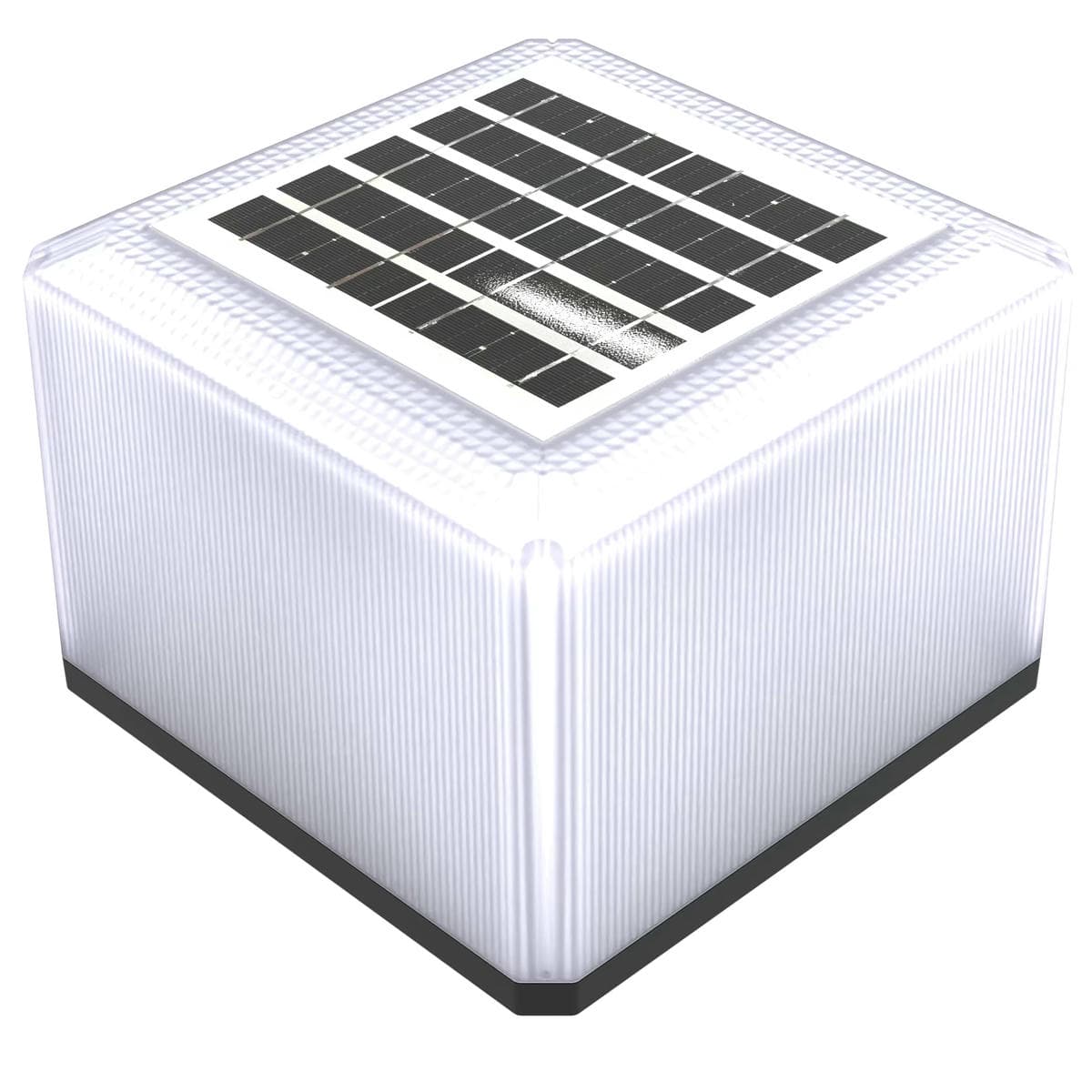 Everstar High Brightness Outdoor Solar LED Post Lamp Garden Fence Easy Installation with Water-Resistant Battery Power Supply