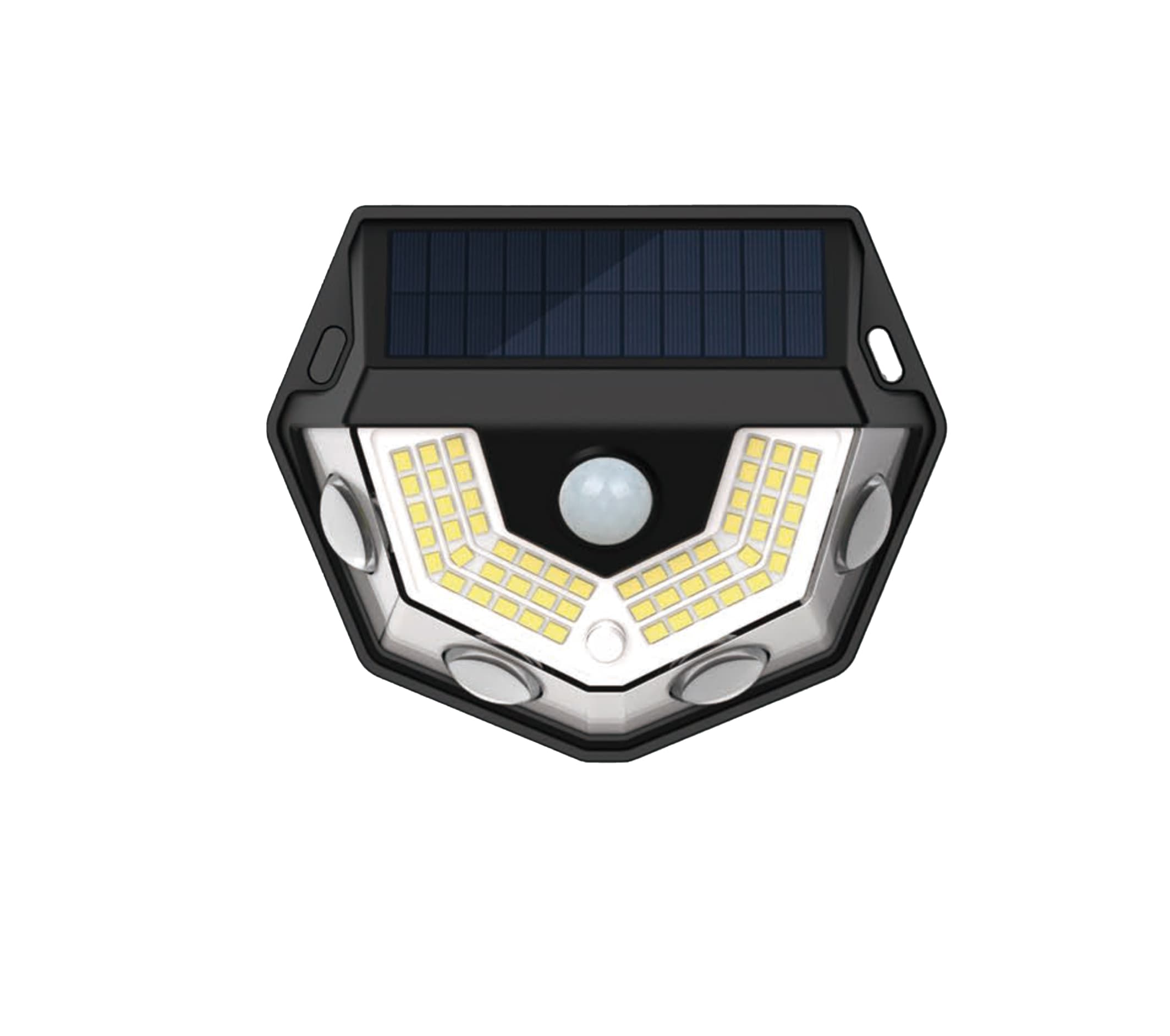 Everstar Wholesale LED Small Induction Solar Motion Sensor Lights Daylight Wide Angle Waterproof Plastic Wall Mount Yard