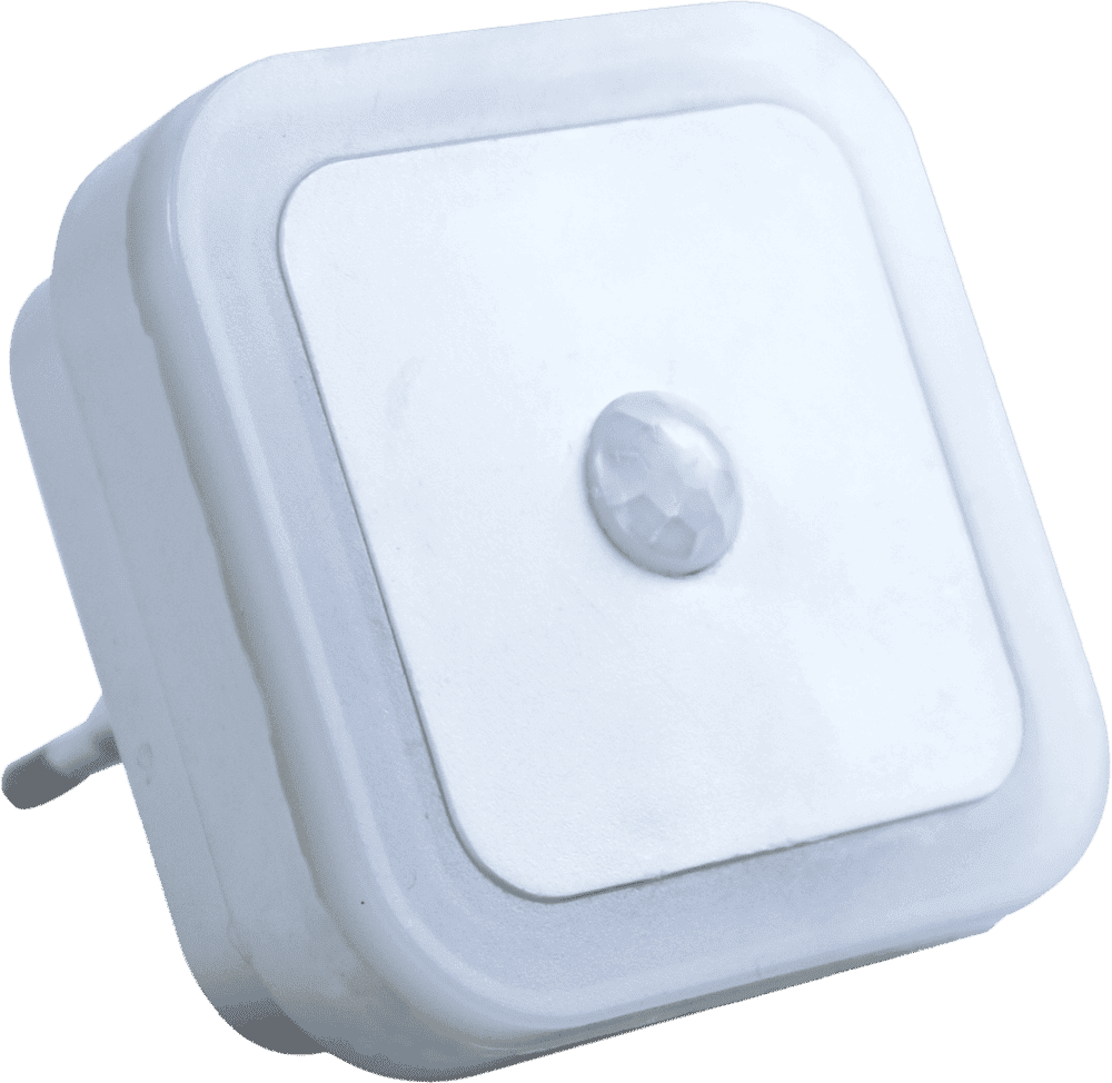 Everstar LED Night Light PIR Sensor Plastic 220V 0.6w Bedroom Square Shape Home Light