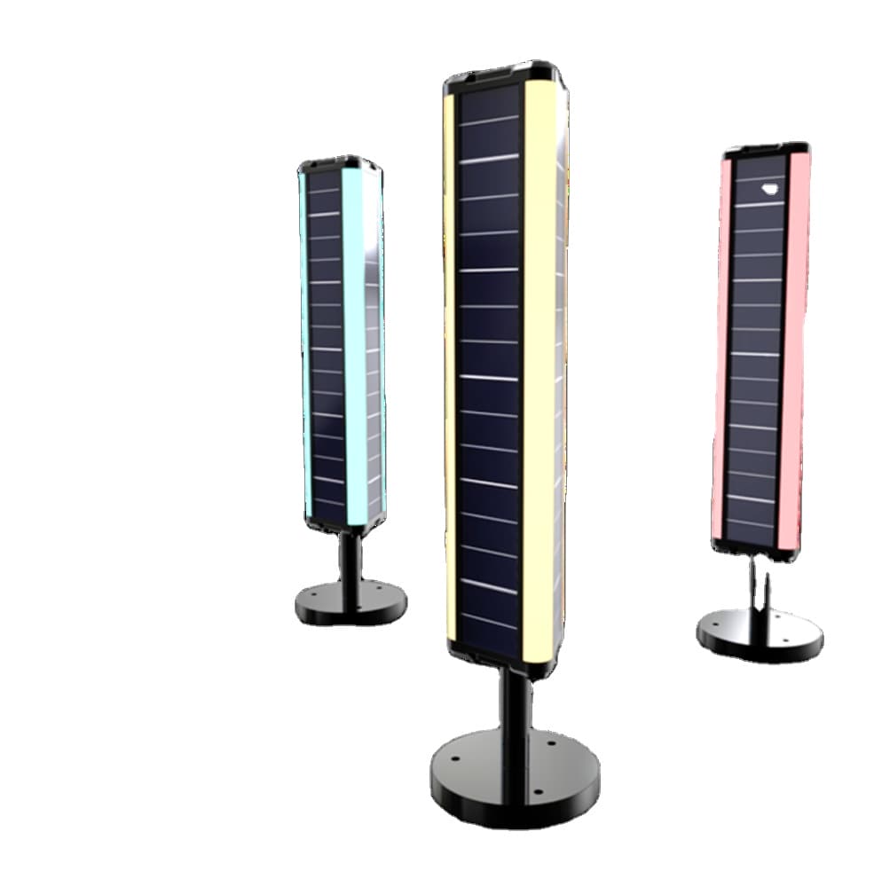 Outdoor Waterproof Integrated RGB Led Solar Garden Light Solar Path Light Reflector Led Solar for Lawn, Patio, Yard, Walkway,