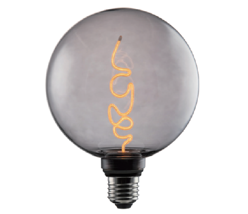 MR3-G125S-2W LED filament bulb glass 2W 100LM 1800K RA80 E27/E26 220-240v/110-130V 125*164mm grey