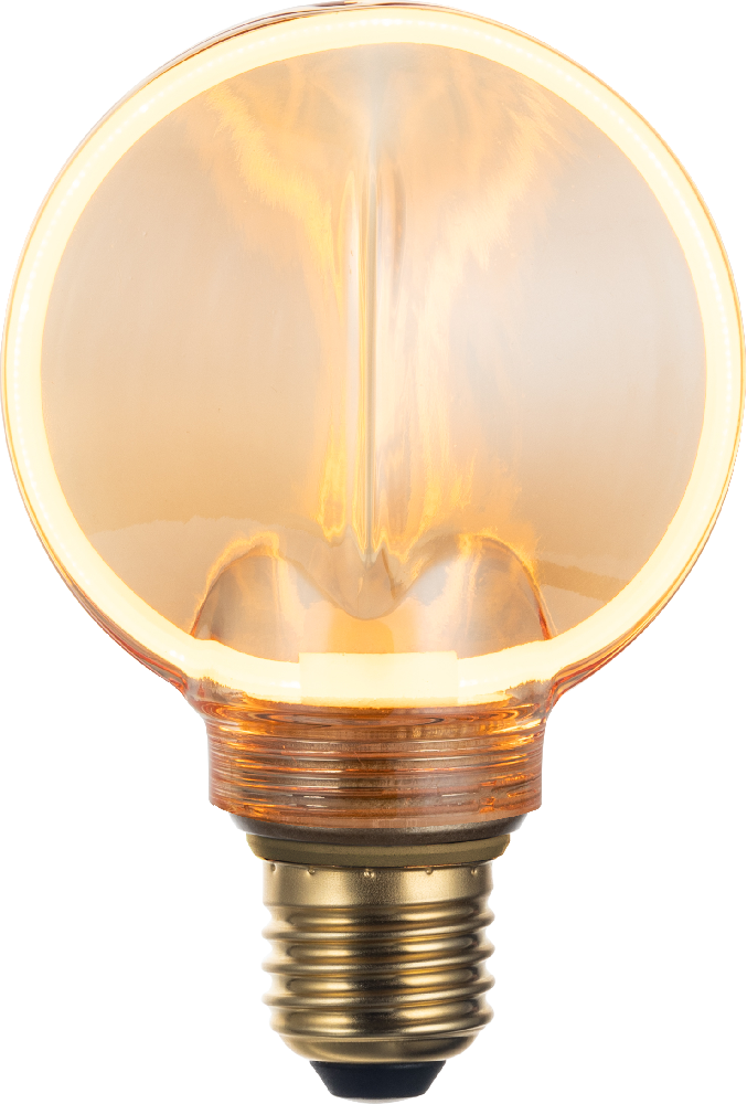 O-G80OA-4W LED filament bulb glass 4W 220LM 1800K RA80 E27/E26 220-240v/110-130V 80*50*120mm