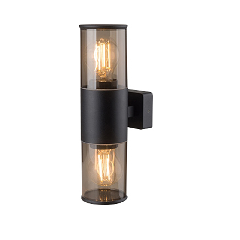 Aluminum+PC IP54 2xE27 Wall light