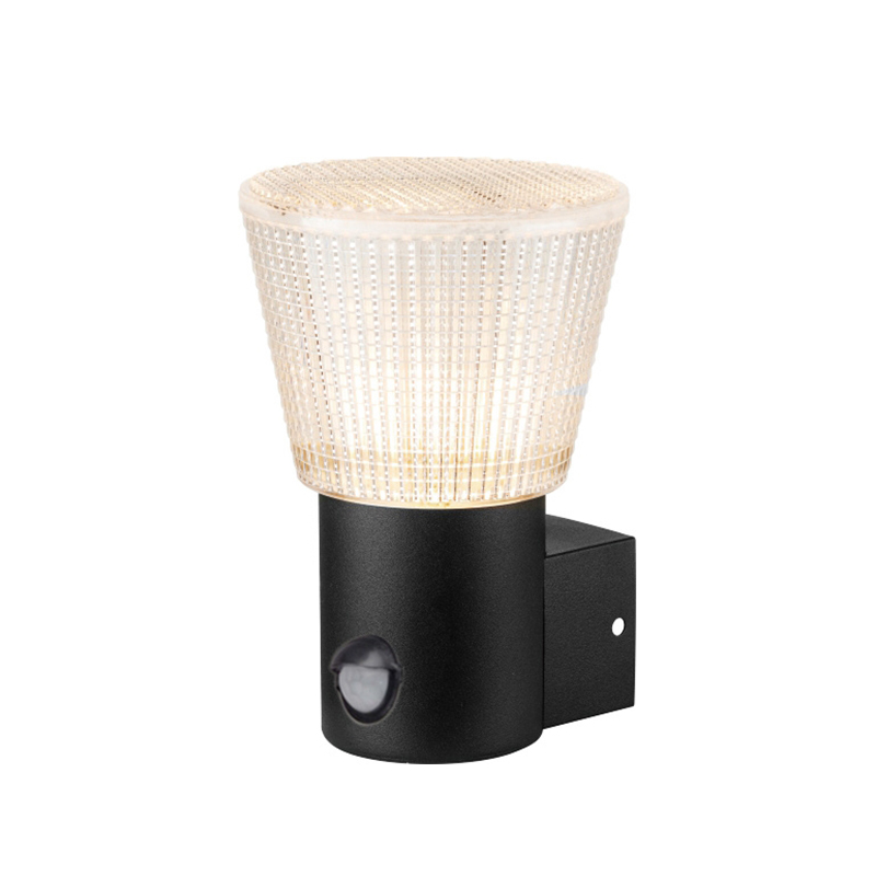 E27 Aluminium Body Wall light with sensor