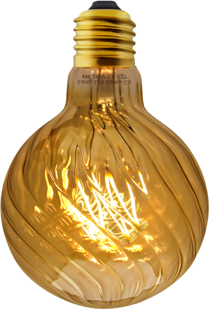 LED-EG95-F4W LED filament bulb glass 4W 320LM 2200K/2700K RA80 E27/E26 220-240v/110-130V D95xH146mm