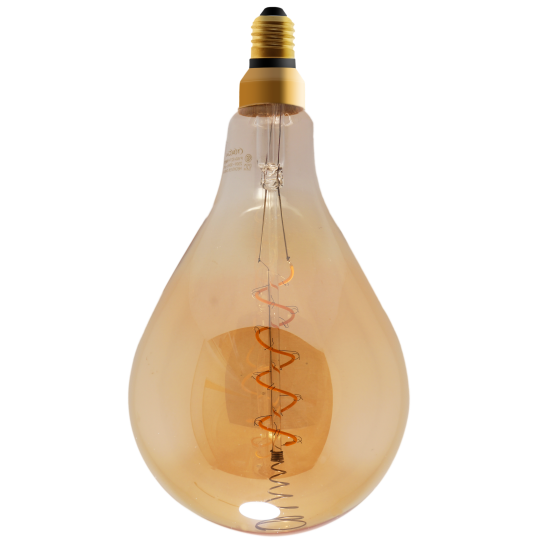 LED-PS160-F4W LED filament bulb glass 4W 240LM 2200/2700K RA80 E27/E26 220-240v D160xH300mm