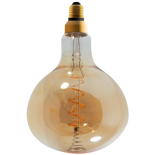 LED-R180-F4W LED filament bulb glass 4W 240LM 2200/2700K RA80 E27/E26 220-240v D180xH300mm