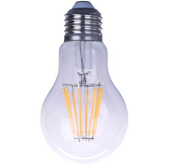 LED-A60-F4W LED filament bulb glass 4W 400LM 3000K/4000K/6000K RA80 E27 220-240v D60xH105mm