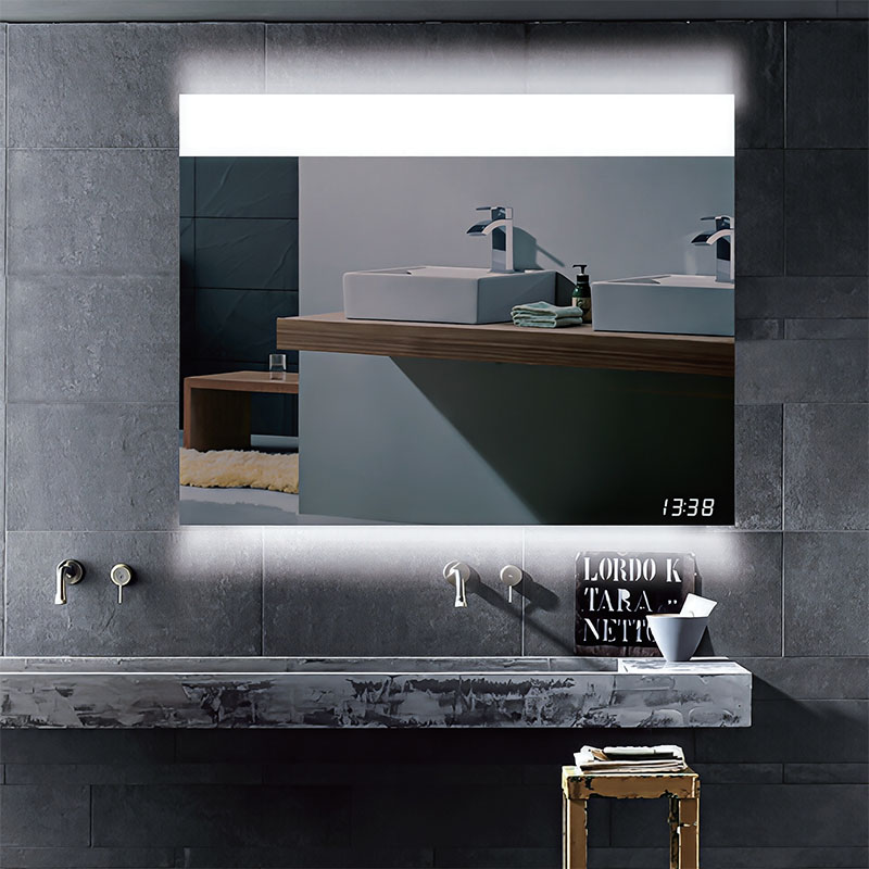 LED Mirror Light Anodized aluminum back frame 4/5 mm copper free mirror