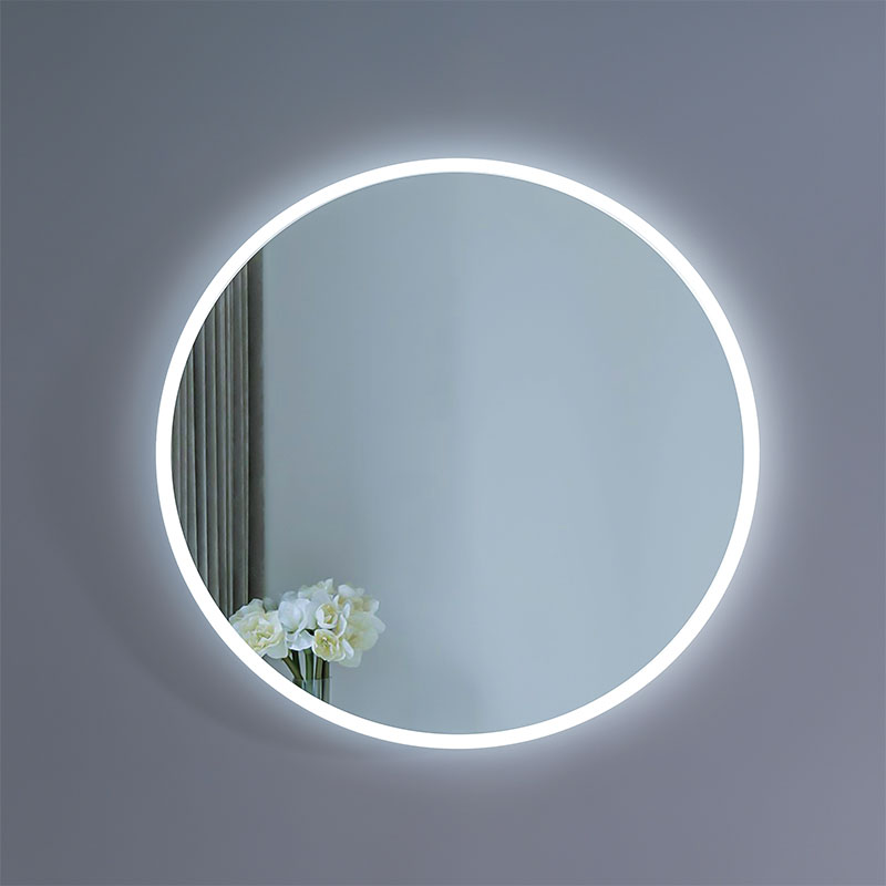 LED Mirror Light Anodized aluminum gold/ back frame 4/5 mm copper free mirror