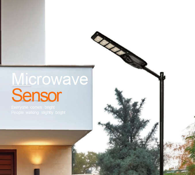 Solar Street Light ABS 300W 400W 500W 600W Radar Remote Control
