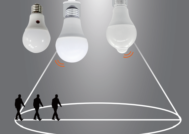 LED-A60-7W&9W-IS / LED-A60-7W&9W-LR / LED-A60-9W-PIR LED bulb plastic 90LM/W 3000K/4000K/6000K E27 220-240v Φ60xH110mm sensor