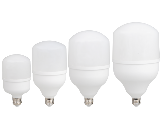 LED-PT80-18W LED-PT100-28W LED-PT120-38W LED-PT140-48W LED bulb plastic 80LM/W 3000K/4000K/6000K AC175-265V E27