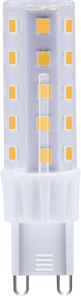 LED-G9-SL-025 AC220-240V 5.2W 3000K/4000K/6000K 100LM/W SMD plastic G9 D17.5xH65mm