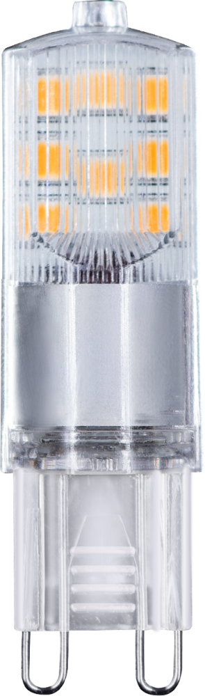 LED-G9-GL-032 AC220-240V 3W 3000K/4000K/6000K 100LM/W SMD plastic G9 D16xH55mm
