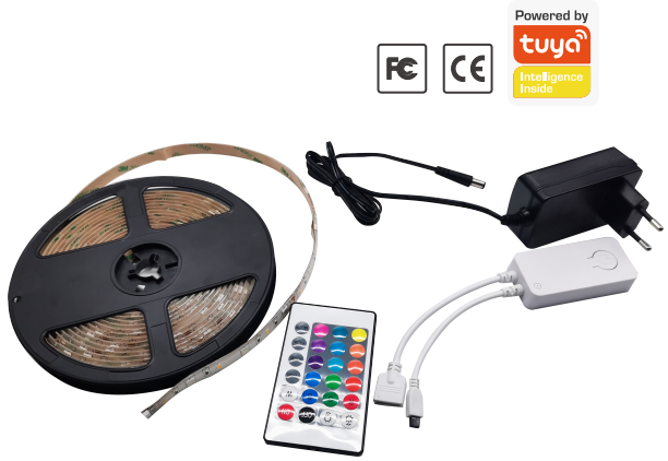 MSK-TY01-RGBWW-5M  RGB+CCT Smart WIFI Strip Light Kit