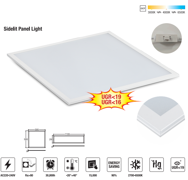 LED-P6060-40W LED Panel Light