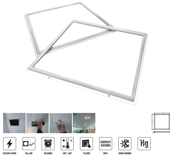 LED-PYB6060-40W 　LED Panel Light