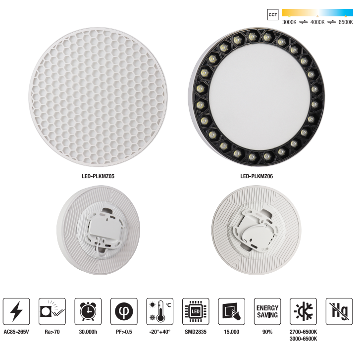LED-PLKMZ06-18+18W LED Slim Panel Light